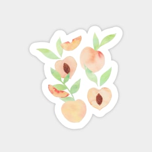 Cut out Peaches - Green Sticker